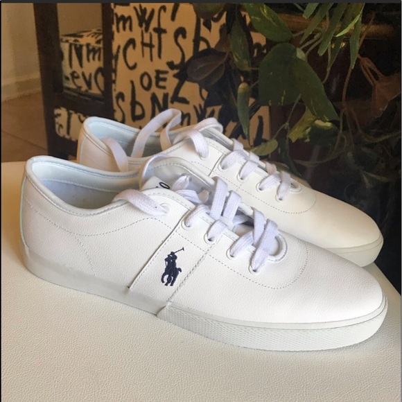 Polo Ralph Lauren White Leather Casual 